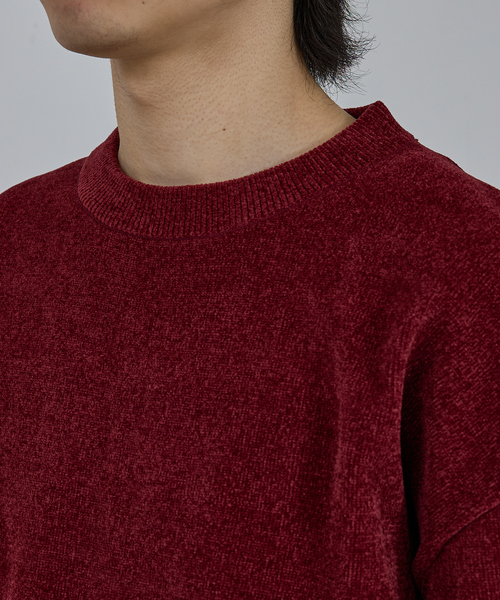 AH ABAHOUSE(エーエイチアバハウス)の「HIGH GAUGE MOLE CROPPED CREW NECK KNIT/ ハイゲージモール クロップド クルーネックニット(ニット/セーター・メンズ・ブラック/グレー/ブルー/ワイン・44/46/48)」の18枚目の写真