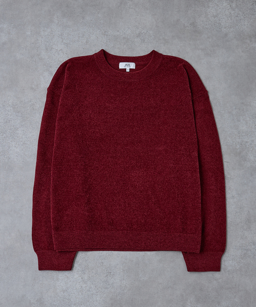 AH ABAHOUSE(エーエイチアバハウス)の「HIGH GAUGE MOLE CROPPED CREW NECK KNIT/ ハイゲージモール クロップド クルーネックニット(ニット/セーター・メンズ・ブラック/グレー/ブルー/ワイン・44/46/48)」の20枚目の写真