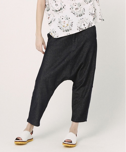 bedsidedrama（ベットサイドドラマ）の「Mix Tex Relax Jeans（デニムパンツ・レディース・インディゴブルー/ブルー/グレー・1/2）」の2枚目の写真