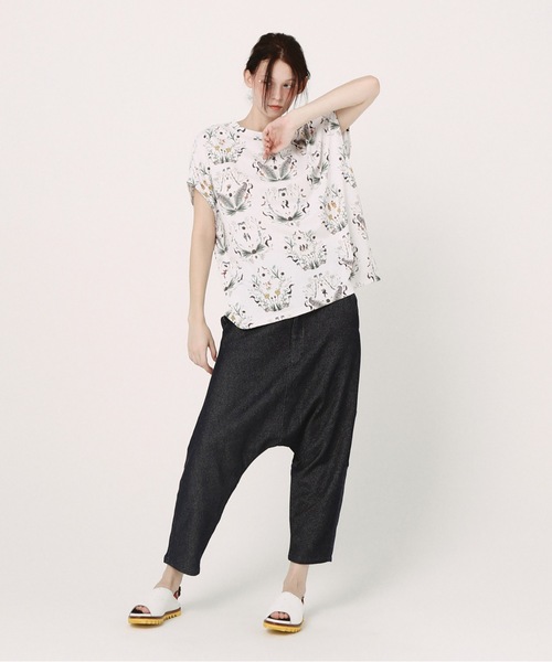 bedsidedrama（ベットサイドドラマ）の「Mix Tex Relax Jeans（デニムパンツ・レディース・インディゴブルー/ブルー/グレー・1/2）」の11枚目の写真