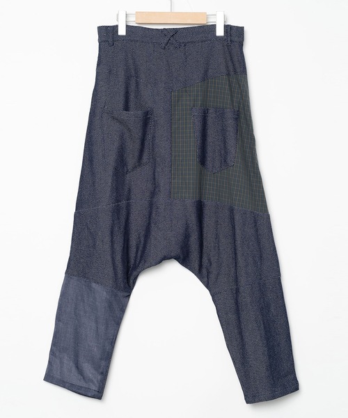 bedsidedrama（ベットサイドドラマ）の「Mix Tex Relax Jeans（デニムパンツ・レディース・インディゴブルー/ブルー/グレー・1/2）」の20枚目の写真