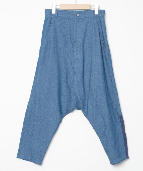 bedsidedrama（ベットサイドドラマ）の「Mix Tex Relax Jeans（デニムパンツ・レディース・インディゴブルー/ブルー/グレー・1/2）」の21枚目の写真