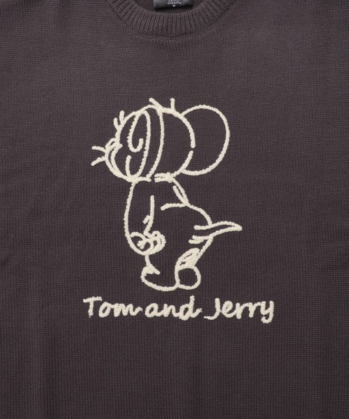 Tom&Jerry(トムアンドジェリー)の「『TOM&JERRY/トムアンドジェリー』ループ刺繍&シャギージャガードニット【Z】(ニット/セーター・レディース・スミクロ/ネイビー/サックスブルー/オフホワイト・LL/L/M)」の19枚目の写真