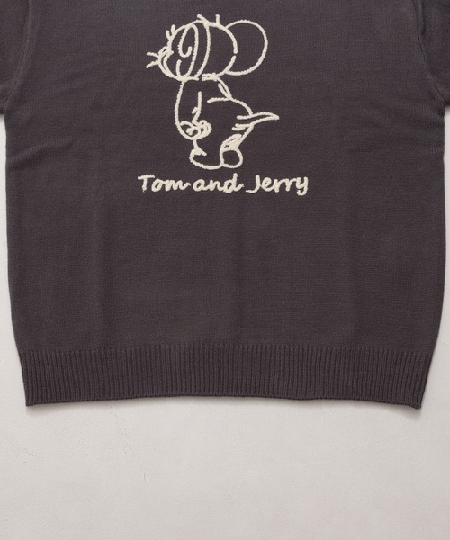 Tom&Jerry(トムアンドジェリー)の「『TOM&JERRY/トムアンドジェリー』ループ刺繍&シャギージャガードニット【Z】(ニット/セーター・レディース・スミクロ/ネイビー/サックスブルー/オフホワイト・LL/L/M)」の20枚目の写真