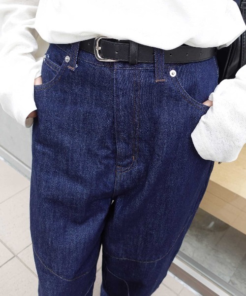 CORNERS(コーナーズ)の「切り替えカーブデニムパンツ(デニムパンツ・レディース・ブラック/インディゴブルー・マルチサイズ)」の9枚目の写真