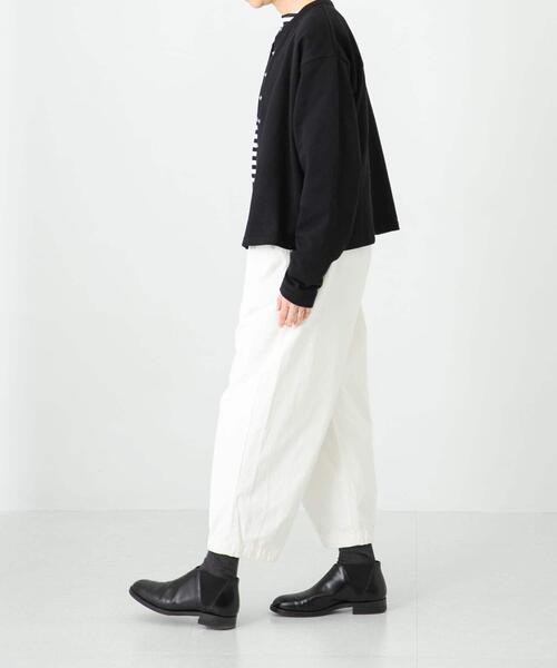 かぐれ（カグレ）の「コットンクロップドパンツ（その他パンツ・レディース・ベージュ/ブラック/オフホワイト・FREE）」の5枚目の写真