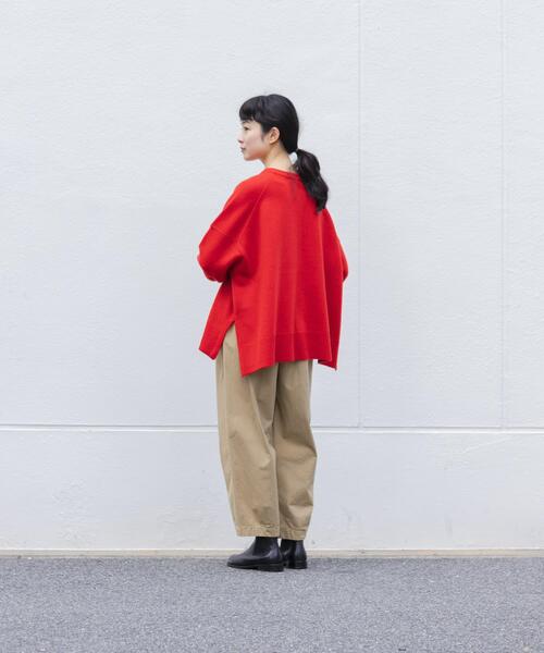 かぐれ（カグレ）の「コットンクロップドパンツ（その他パンツ・レディース・ベージュ/ブラック/オフホワイト・FREE）」の14枚目の写真