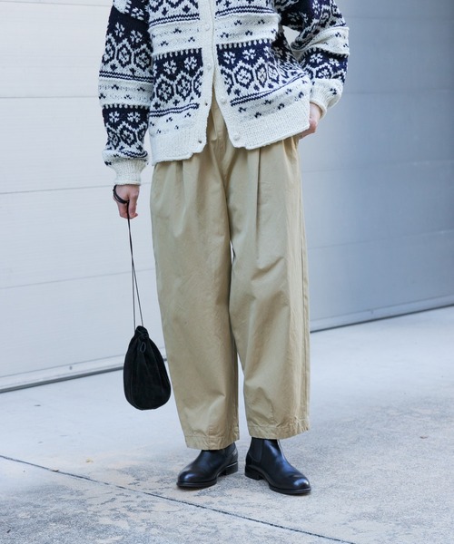 かぐれ　コットンクロップドパンツ　ベージュ コットンクロップドパンツ（その他パンツ）｜かぐれ（カグレ）の