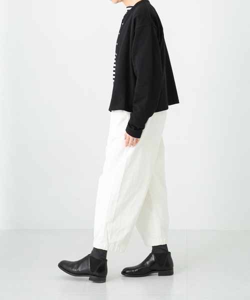 かぐれ　コットンクロップドパンツ　タグ付新品　人気のベージュ　フリーサイズ かぐれ（カグレ）の「コットンクロップドパンツ（その他パンツ）」 - WEAR