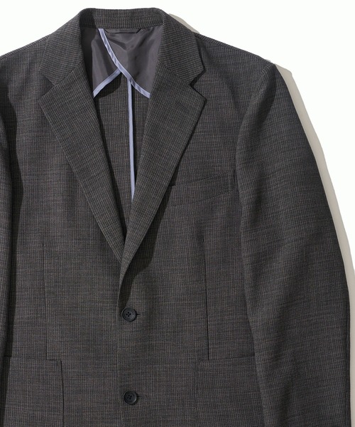 TETE HOMME（テットオム）の「リネンライクブッチャージャケット（テーラードジャケット・メンズ・ネイビー/ライトグレー/チャコールグレー・LARGE/X-LARGE/MEDIUM）」の7枚目の写真