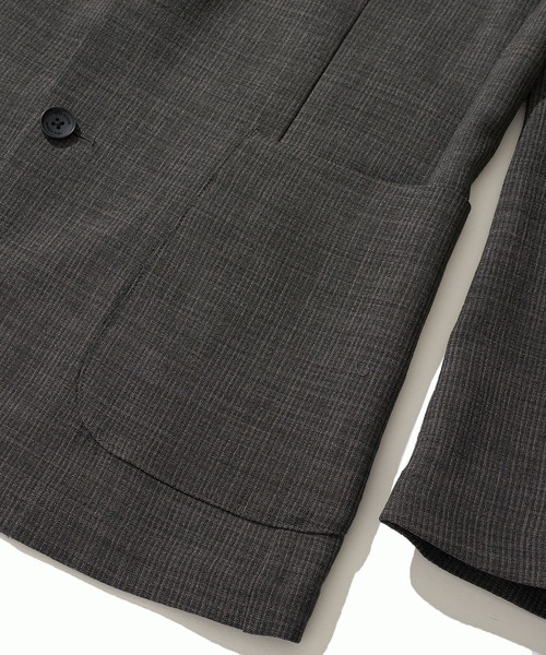 TETE HOMME（テットオム）の「リネンライクブッチャージャケット（テーラードジャケット・メンズ・ネイビー/ライトグレー/チャコールグレー・LARGE/X-LARGE/MEDIUM）」の11枚目の写真