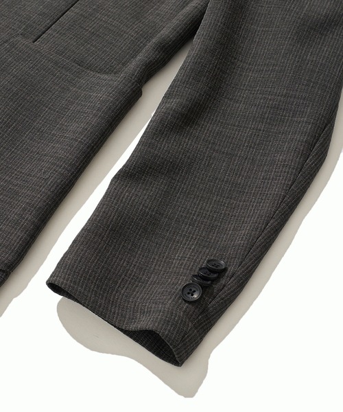 TETE HOMME（テットオム）の「リネンライクブッチャージャケット（テーラードジャケット・メンズ・ネイビー/ライトグレー/チャコールグレー・LARGE/X-LARGE/MEDIUM）」の12枚目の写真