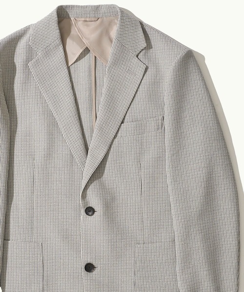 TETE HOMME（テットオム）の「リネンライクブッチャージャケット（テーラードジャケット・メンズ・ネイビー/ライトグレー/チャコールグレー・LARGE/X-LARGE/MEDIUM）」の14枚目の写真