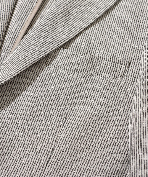 TETE HOMME（テットオム）の「リネンライクブッチャージャケット（テーラードジャケット・メンズ・ネイビー/ライトグレー/チャコールグレー・LARGE/X-LARGE/MEDIUM）」の16枚目の写真