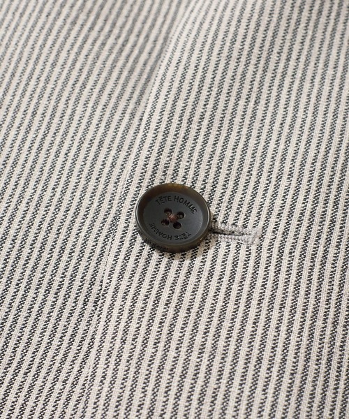 TETE HOMME（テットオム）の「リネンライクブッチャージャケット（テーラードジャケット・メンズ・ネイビー/ライトグレー/チャコールグレー・LARGE/X-LARGE/MEDIUM）」の17枚目の写真