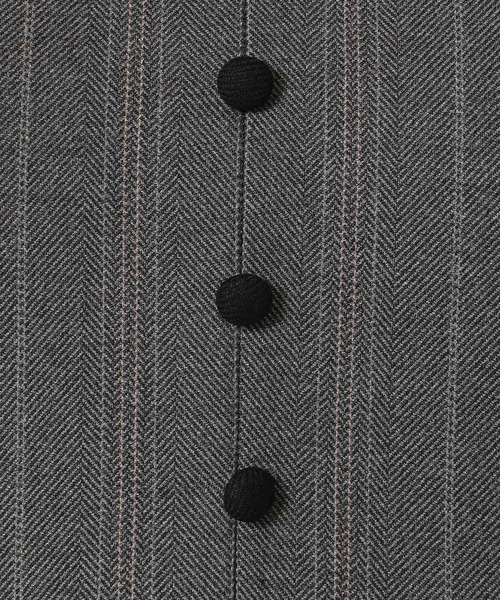 Rose Tiara（ローズティアラ）の「【吸湿発熱/毛玉になりにくい】配色切替クラシカルワンピース（ワンピース・レディース・ブラウン/ピンク/グレー・38/46/42/40）」の5枚目の写真