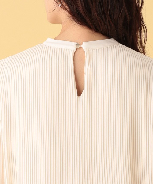 Elura（エルーラ）の「≪入卒/セレモニー/通勤≫プリーツブラウス/603868（シャツ/ブラウス・レディース・ネイビー/オフホワイト/ライトブルー・FREE）」の20枚目の写真