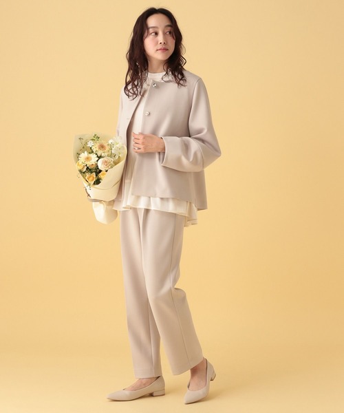 Elura（エルーラ）の「≪入卒/セレモニー/通勤≫プリーツブラウス/603868（シャツ/ブラウス・レディース・ネイビー/オフホワイト/ライトブルー・FREE）」の6枚目の写真