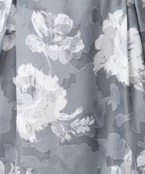 MISCH MASCH（ミッシュマッシュ）の「2025秋冬新作 水彩フラワーカットジャガードスカート（スカート・レディース・グレー/ブラック×ホワイト/レッド・S/M）」の18枚目の写真