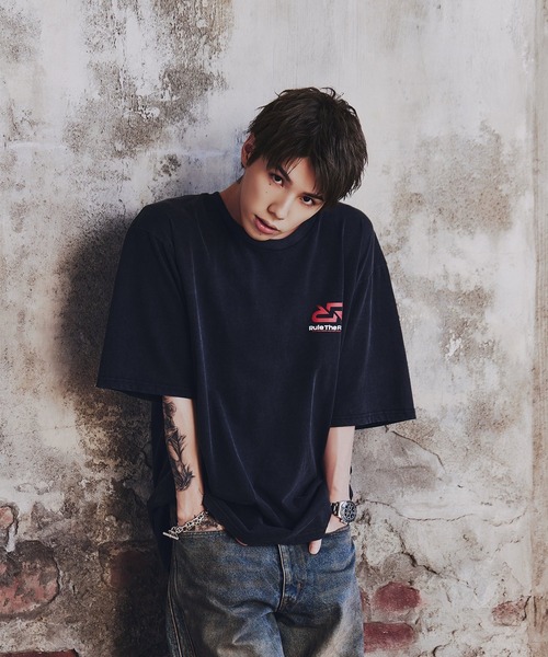 RULE THE FATE(ルールザフェイト)の「RTF RRLOGO TEE/RRロゴTシャツ(Tシャツ/カットソー・メンズ・ブラック/ベージュ・2/1/0)」の9枚目の写真