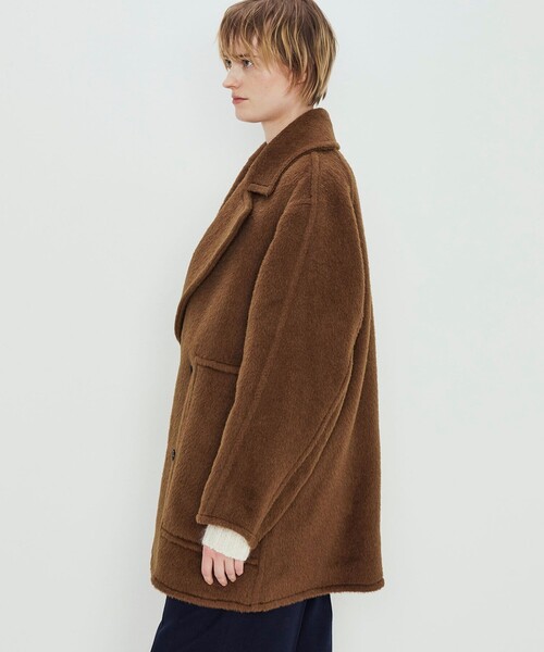 ベビーアルパカブレンド リバーボリュームピーコート（ピーコート
