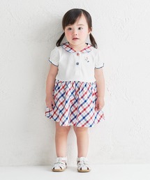 MIKI HOUSE | トリコロールカラーのワンピース(ワンピース)