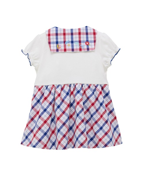 MIKI HOUSE(ミキハウス)の「トリコロールカラーのワンピース(ワンピース・キッズ・ホワイト・130cm/120cm/110cm/100cm/90cm/80cm)」の6枚目の写真