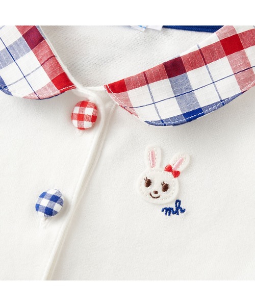 MIKI HOUSE(ミキハウス)の「トリコロールカラーのワンピース(ワンピース・キッズ・ホワイト・130cm/120cm/110cm/100cm/90cm/80cm)」の8枚目の写真