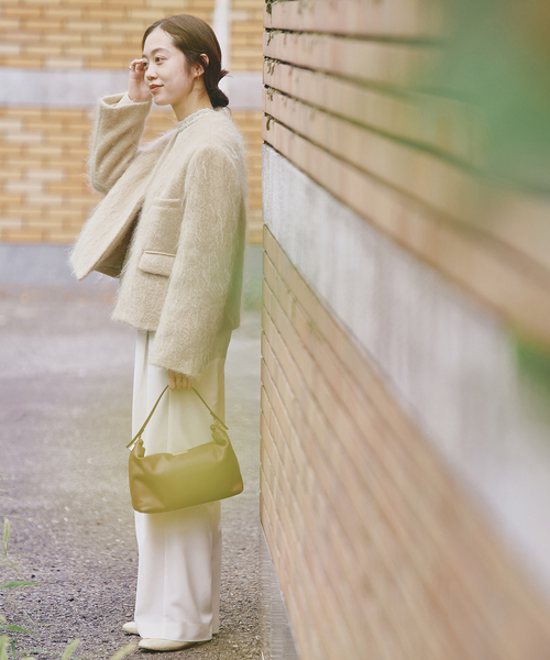 セール】モヘヤMIXシャギー ショートコート（その他アウター）｜IENA