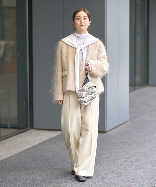 イエナ（IENA）/モヘヤMIXシャギー ショートコート セール】モヘヤMIXシャギー ショートコート（その他アウター）｜IENA