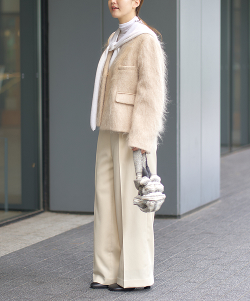 セール】モヘヤMIXシャギー ショートコート（その他アウター）｜IENA