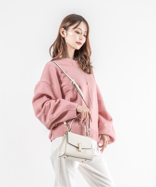 GIANNI NOTARO（ジャンニノターロ）の「【GIANNI NOTARO 】ミニハンドバッグ　ショルダーバッグ　本革（ショルダーバッグ・レディース・ブラック/アイボリー/ベージュ系その他・FREE）」の16枚目の写真