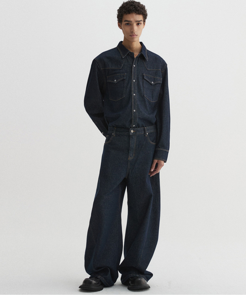 DNSR（ディーエヌエスアール）の「ウェスタンデニムシャツインディゴ（シャツ/ブラウス・メンズ・その他・MEDIUM/LARGE/X-LARGE）」の17枚目の写真