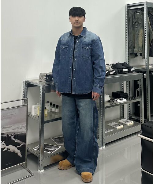 DNSR（ディーエヌエスアール）の「ウェスタンデニムシャツインディゴ（シャツ/ブラウス・メンズ・その他・MEDIUM/LARGE/X-LARGE）」の5枚目の写真