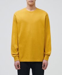 クルーネック長袖Tシャツ[マスタード]