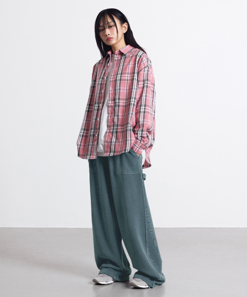 F.ILLUMINATE(フィルミネイト)の「ピグメントカーペンタースウェットパンツ-カーキ(スウェットパンツ・レディース・その他・LARGE/SMALL/MEDIUM)」の5枚目の写真