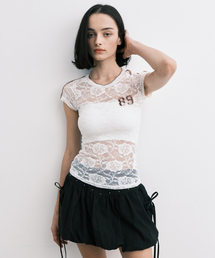 Midnight Move（ミッドナイトムーブ）の「rose st t (white)（Tシャツ/カットソー）」