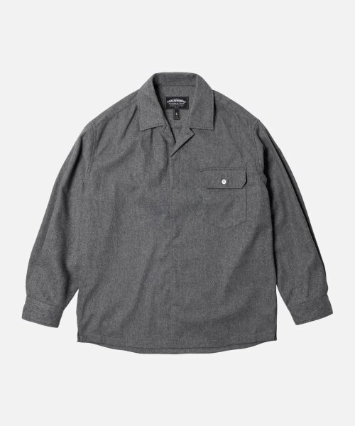 FRIZMWORKS(フリズムワークス)の「WOOL PULLOVER SHIRT _ GRAY(シャツ/ブラウス・メンズ・その他・MEDIUM/LARGE/X-LARGE)」の1枚目の写真