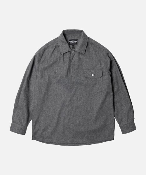 FRIZMWORKS(フリズムワークス)の「WOOL PULLOVER SHIRT _ GRAY(シャツ/ブラウス・メンズ・その他・MEDIUM/LARGE/X-LARGE)」の2枚目の写真