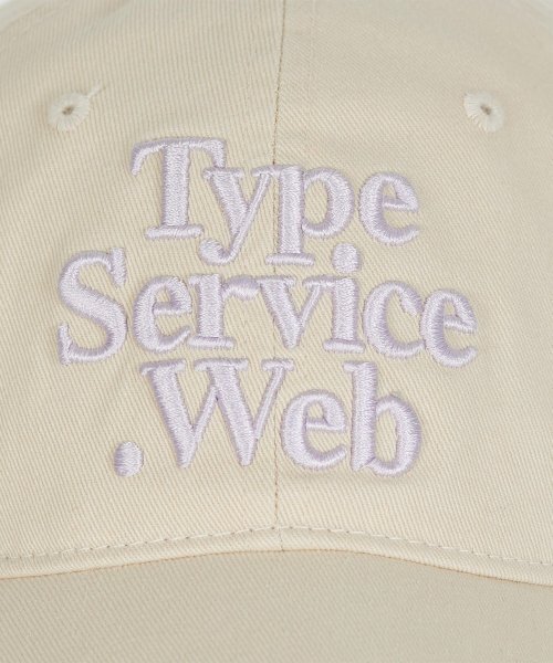 TYPESERVICE（タイプサービス）の「Typeservice Web Cap [Light Beige]（キャップ・レディース・その他・FREE）」の4枚目の写真