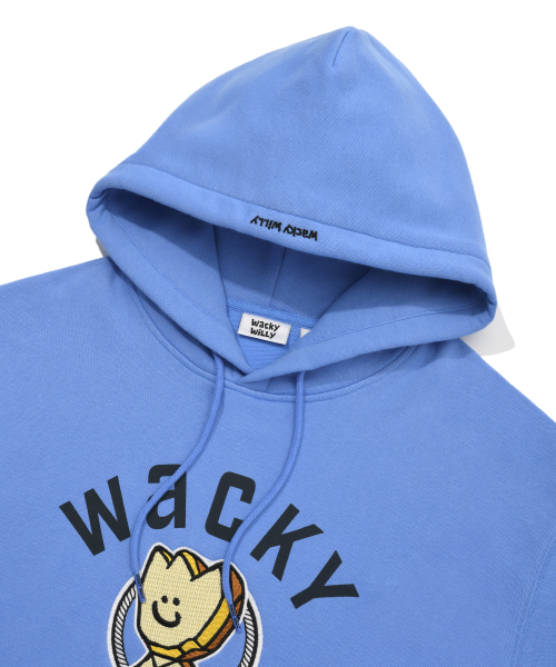 Wacky WiLLy(ワッキーウィリー)の「ワンポイントグラフィックフードブルー(パーカー・レディース・その他・SMALL/MEDIUM/LARGE/X-LARGE)」の4枚目の写真