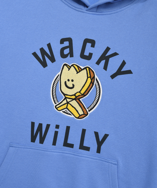 Wacky WiLLy(ワッキーウィリー)の「ワンポイントグラフィックフードブルー(パーカー・レディース・その他・SMALL/MEDIUM/LARGE/X-LARGE)」の5枚目の写真
