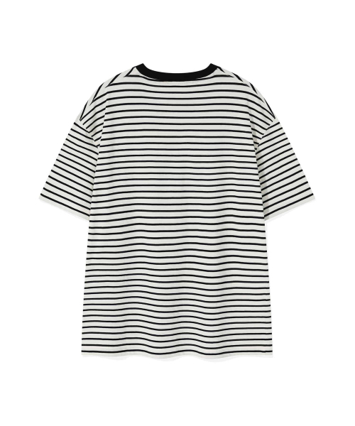 Wacky WiLLy（ワッキーウィリー）の「キキワッペンストライプ半袖Tシャツブラック（Tシャツ/カットソー・レディース・その他・LARGE/X-LARGE/XX-LARGE/SMALL/MEDIUM/X-SMALL）」の3枚目の写真