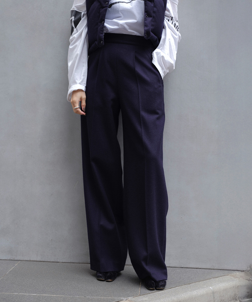 ANATOMICA WAVES PANTS WOOL FLANNEL 531-592-03：パンツ（スラックス