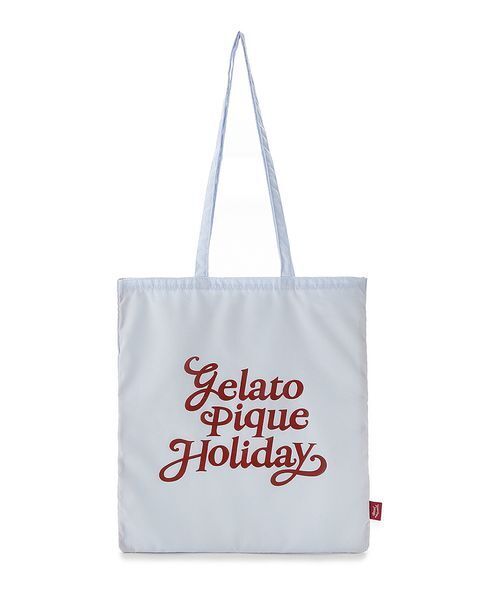 gelato pique（ジェラートピケ）の「【HOLIDAY】ロゴトートバッグ（トートバッグ・レディース・レッド/ブルー・F）」の2枚目の写真