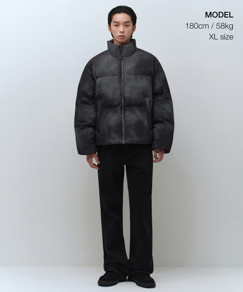   ダークグレー ダウンジャケット クラウディプファーショートダウンジャケット [ダークグレー]（ダウン