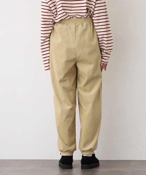 ubasoku(ウバソク)の「ubasoku コーディロイ無地 リブ付きリタックスパンツ(その他パンツ・レディース・グレー/ベージュ/ホワイト・FREE)」の14枚目の写真