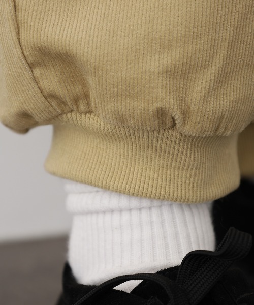 ubasoku(ウバソク)の「ubasoku コーディロイ無地 リブ付きリタックスパンツ(その他パンツ・レディース・グレー/ベージュ/ホワイト・FREE)」の17枚目の写真