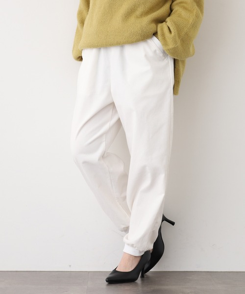 ubasoku(ウバソク)の「ubasoku コーディロイ無地 リブ付きリタックスパンツ(その他パンツ・レディース・グレー/ベージュ/ホワイト・FREE)」の5枚目の写真