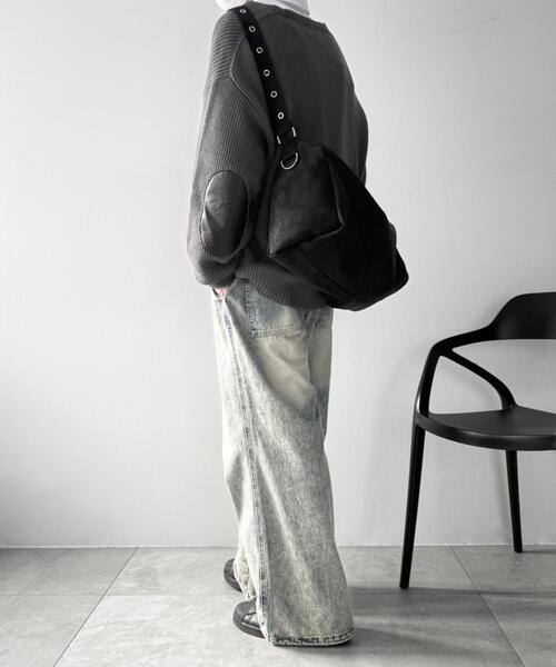 WEGO(ウィゴー)の「WEGO/ハトメベルトBIGショルダー(ショルダーバッグ・レディース・ブラック系その他/ブラック・FREE)」の4枚目の写真